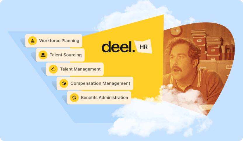 Deel HR announcement 2025 card illustration