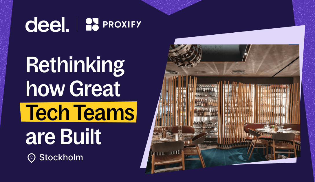  Deel and Proxify Dinner Stockholm
