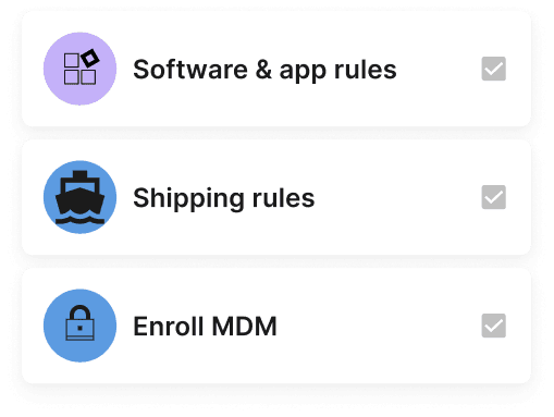 Day 2: Set security and shipping rules