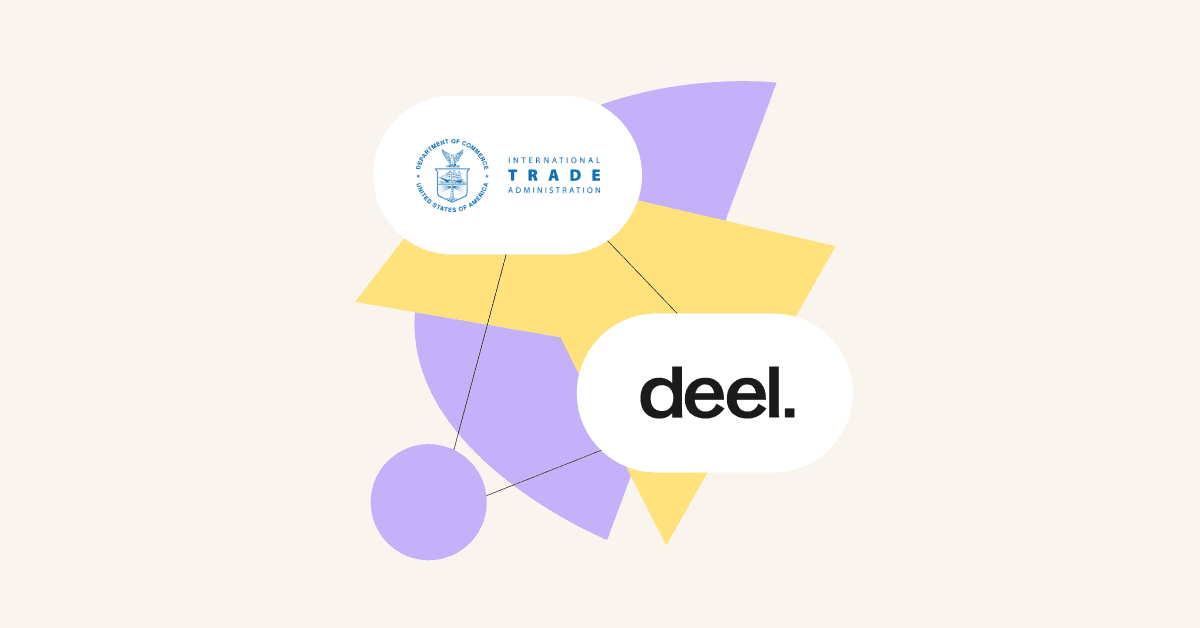 International Trade Administration (ITA) has designated Deel as a Strategic Partner