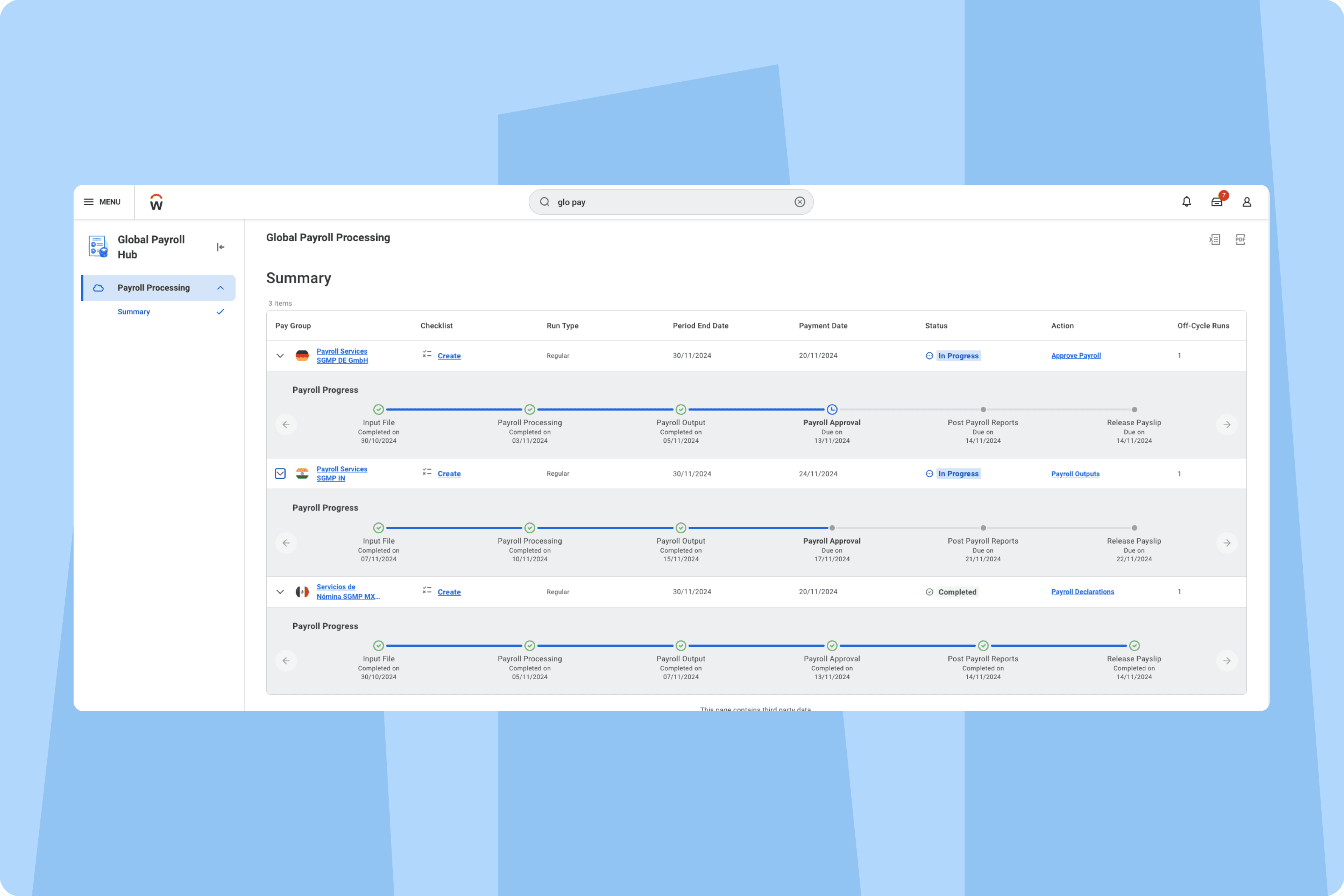 integrate Workday HCM and payroll