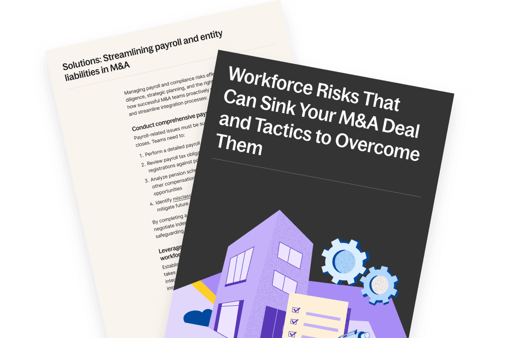 Workforce Risks That Can Sink M&A Deal illustration: hero
