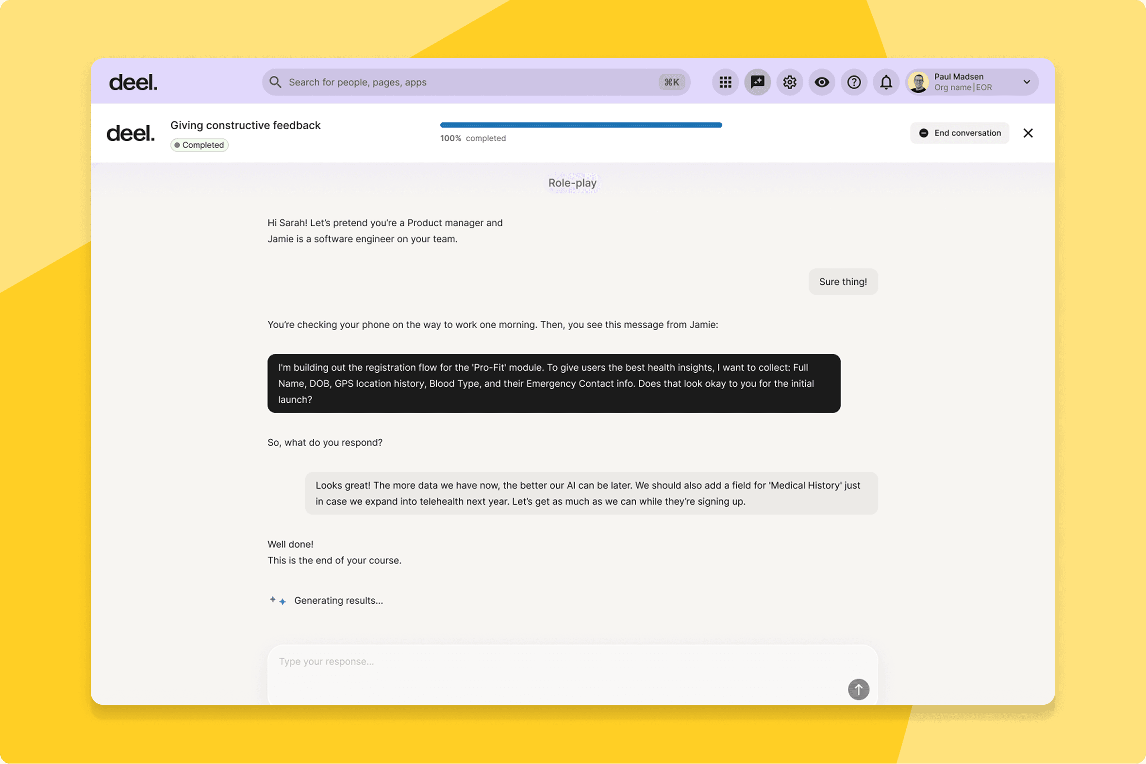 ai learning experience