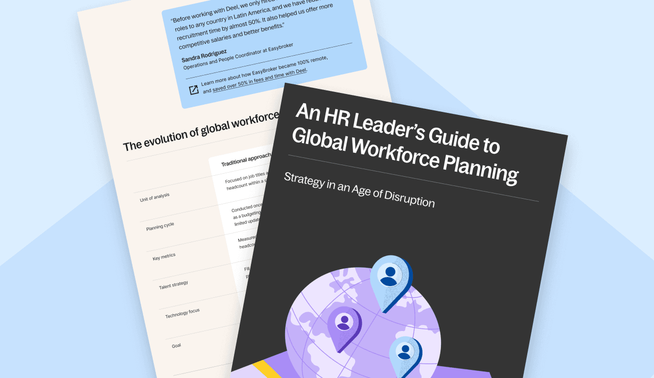 Guide to global workforce planning featured card illustration