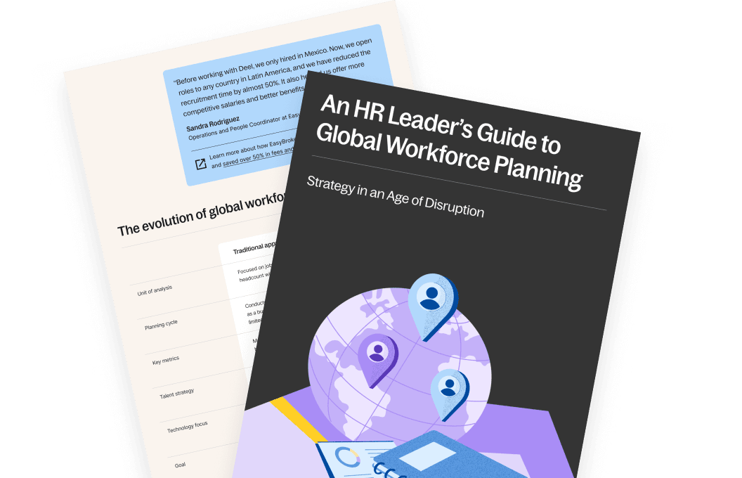 Guide to global workforce planning hero illustration