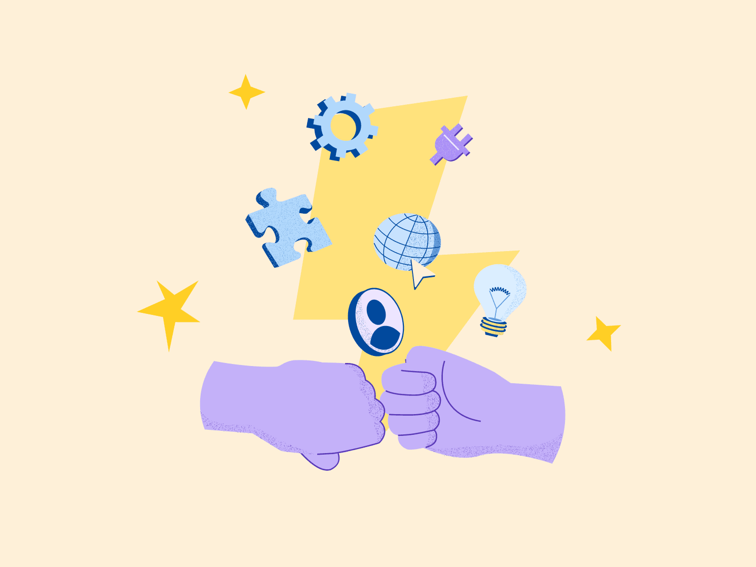 blog hero illustration fistpump flashlight