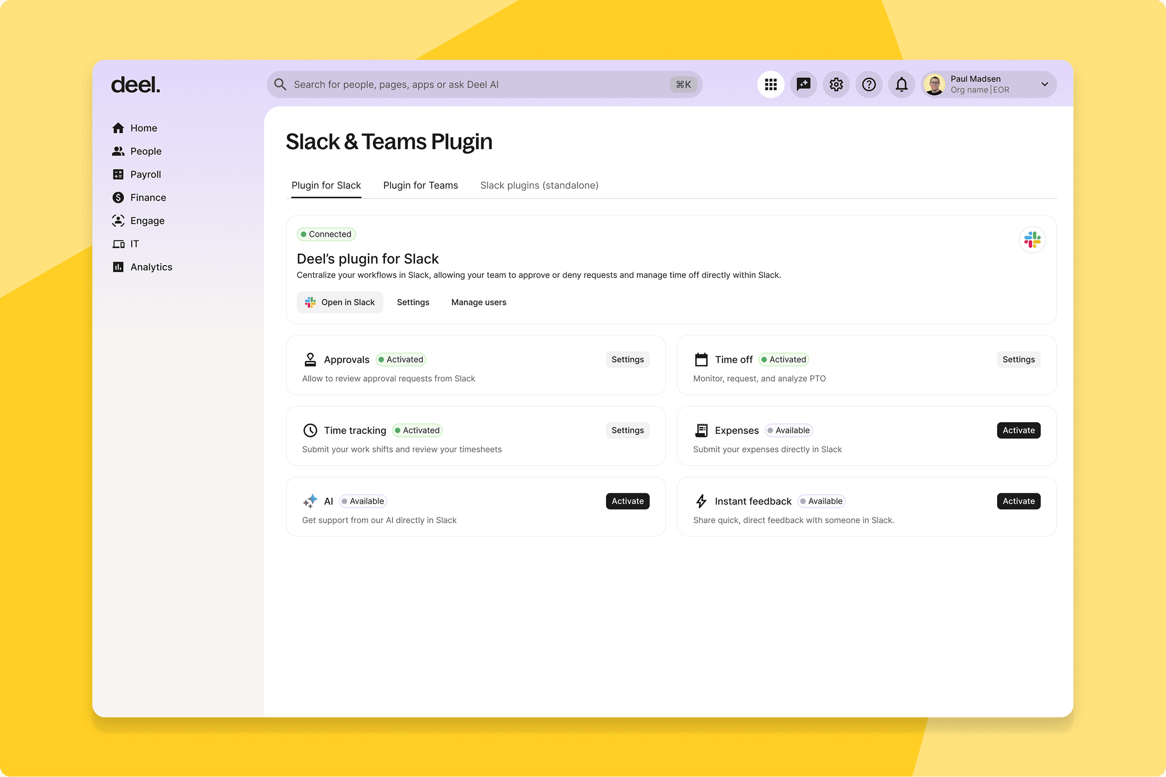 context aware slack