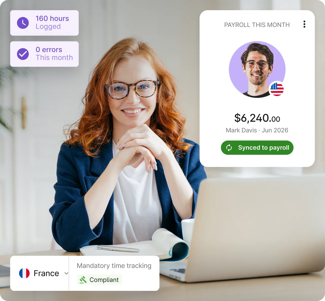deel time tracking payroll