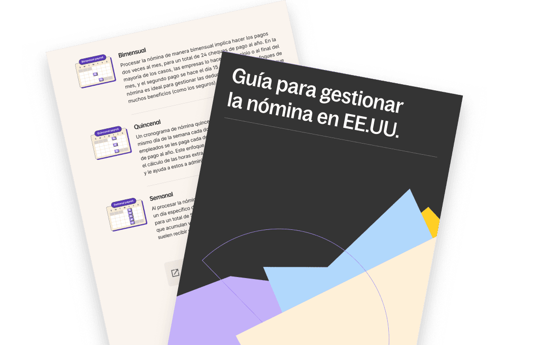 Guía para gestionar la nómina en EE.UU.