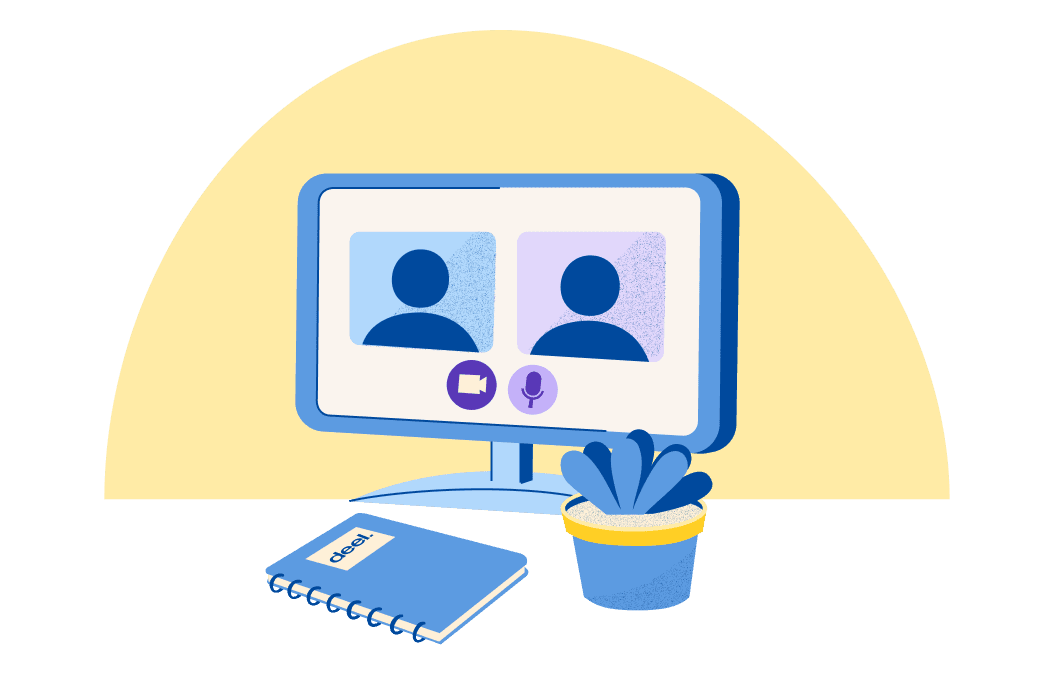 hero illustration Deel e-learning courses