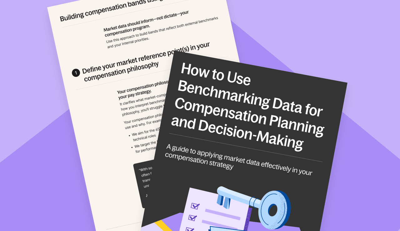 How to use benchmarking data in compensation featured card