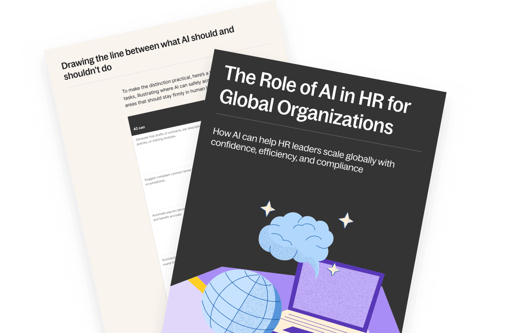 Role of AI in HR guide hero illustration