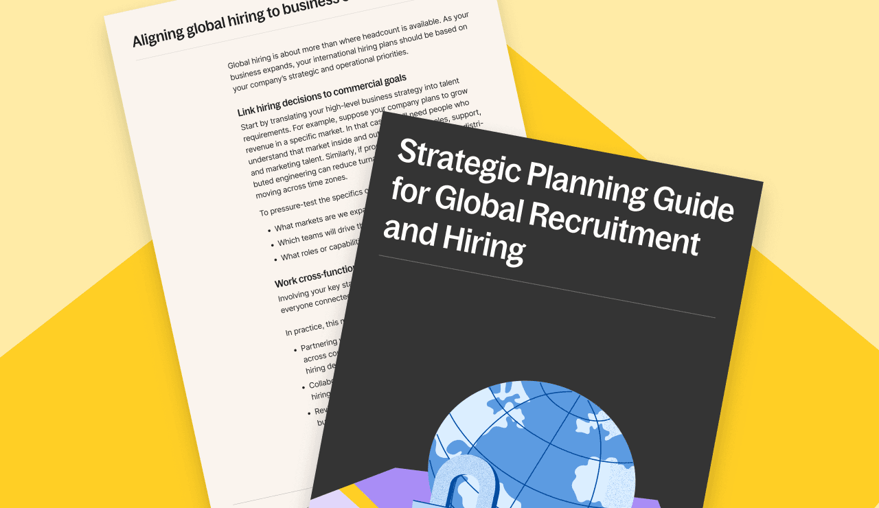 Strategic Planning Guide for Global Recruitment and Hiring card visual